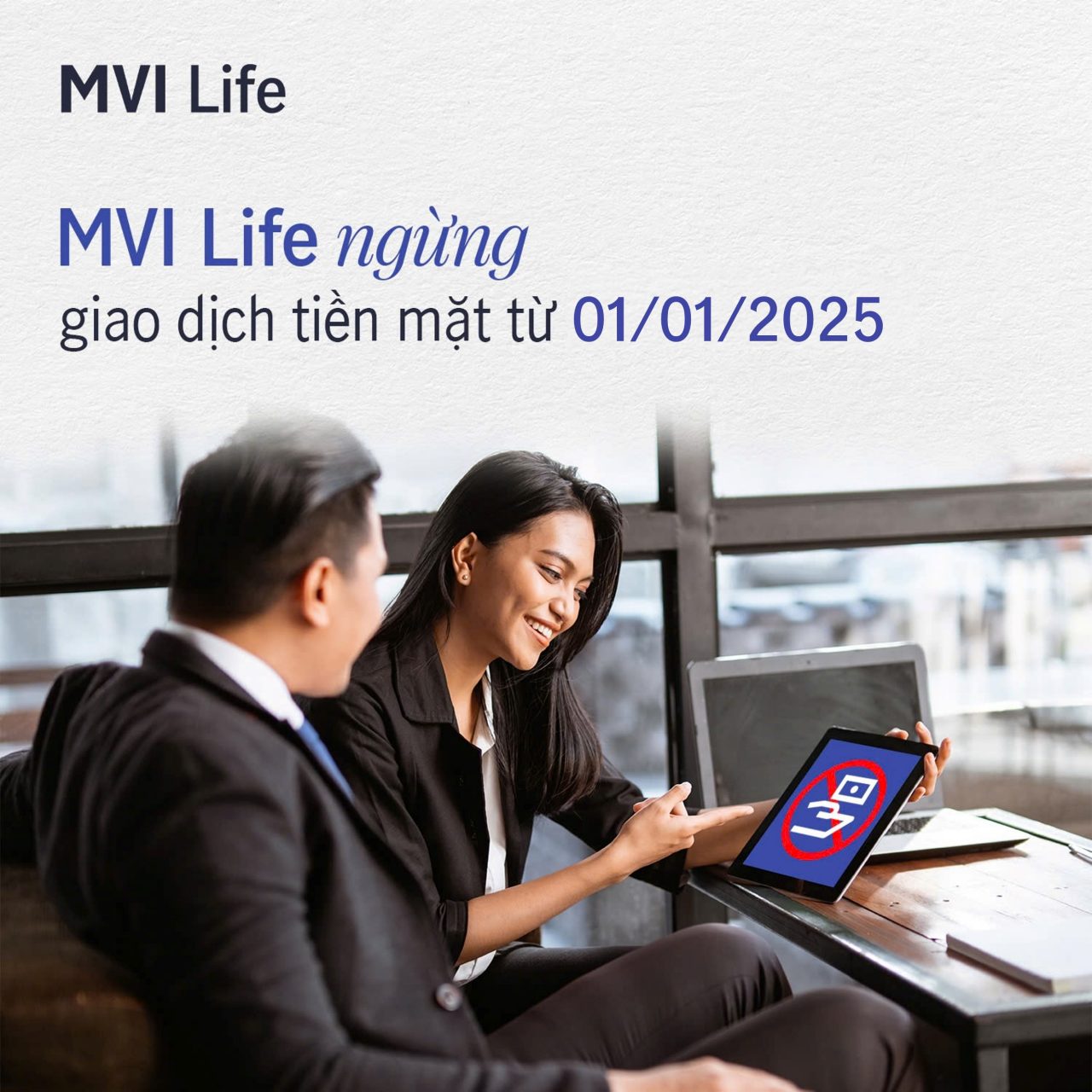 MVI Life ngung giao dich tien mat
